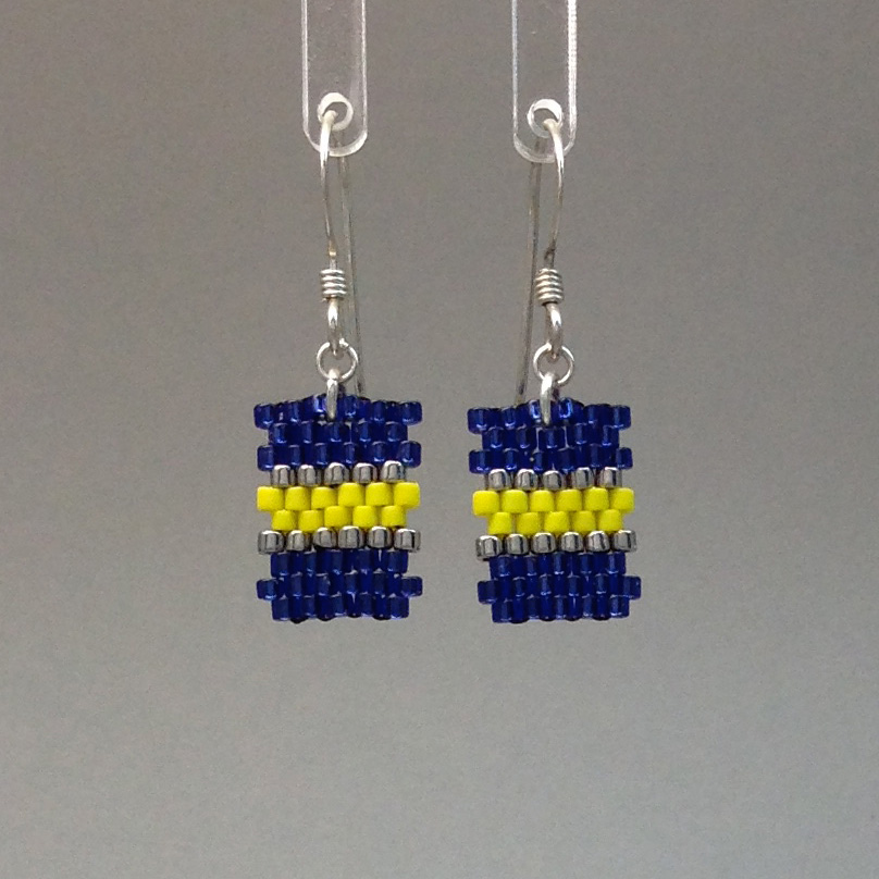 Earring/Blue/Yellow